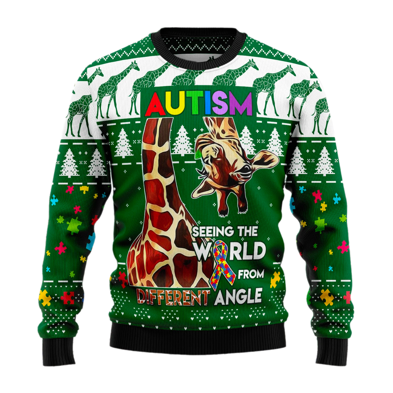 Giraffe Ugly Christmas Sweater For Men & Women Christmas Gift Sweater US1718 - WeCustomit