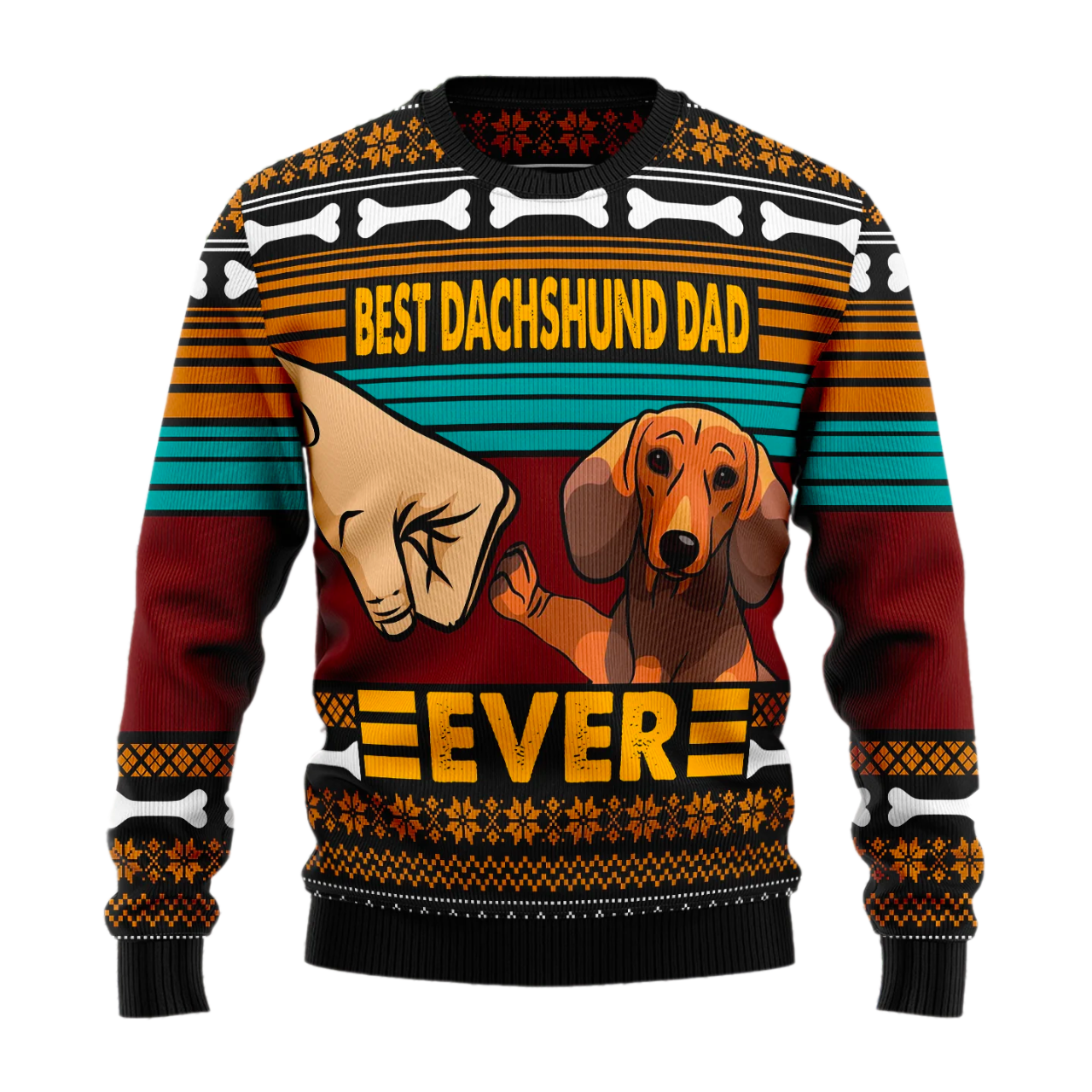 Best Dog Dad Ugly Christmas Sweater For Men & Women Christmas Gift Sweater US1723 - WeCustomit