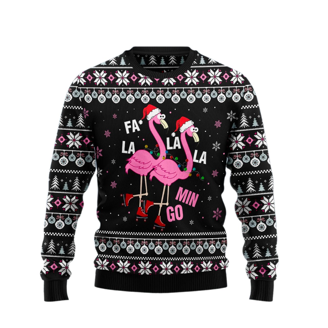 Fla la la la mingo Ugly Christmas Sweater For Men & Women Christmas Gift Sweater US1733 - WeCustomit