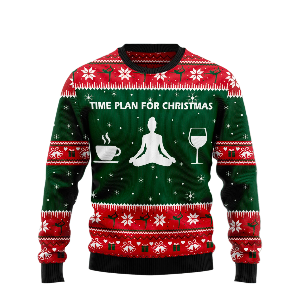 Christmas Yoga Ugly Christmas Sweater For Men & Women Christmas Gift Sweater US1734 - WeCustomit