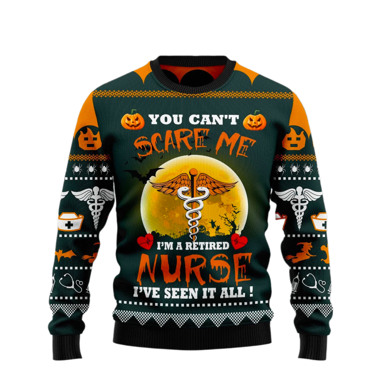 Nurse Ugly Halloween Sweater For Men & Women Halloween Gift Sweater US1019 - WeCustomit
