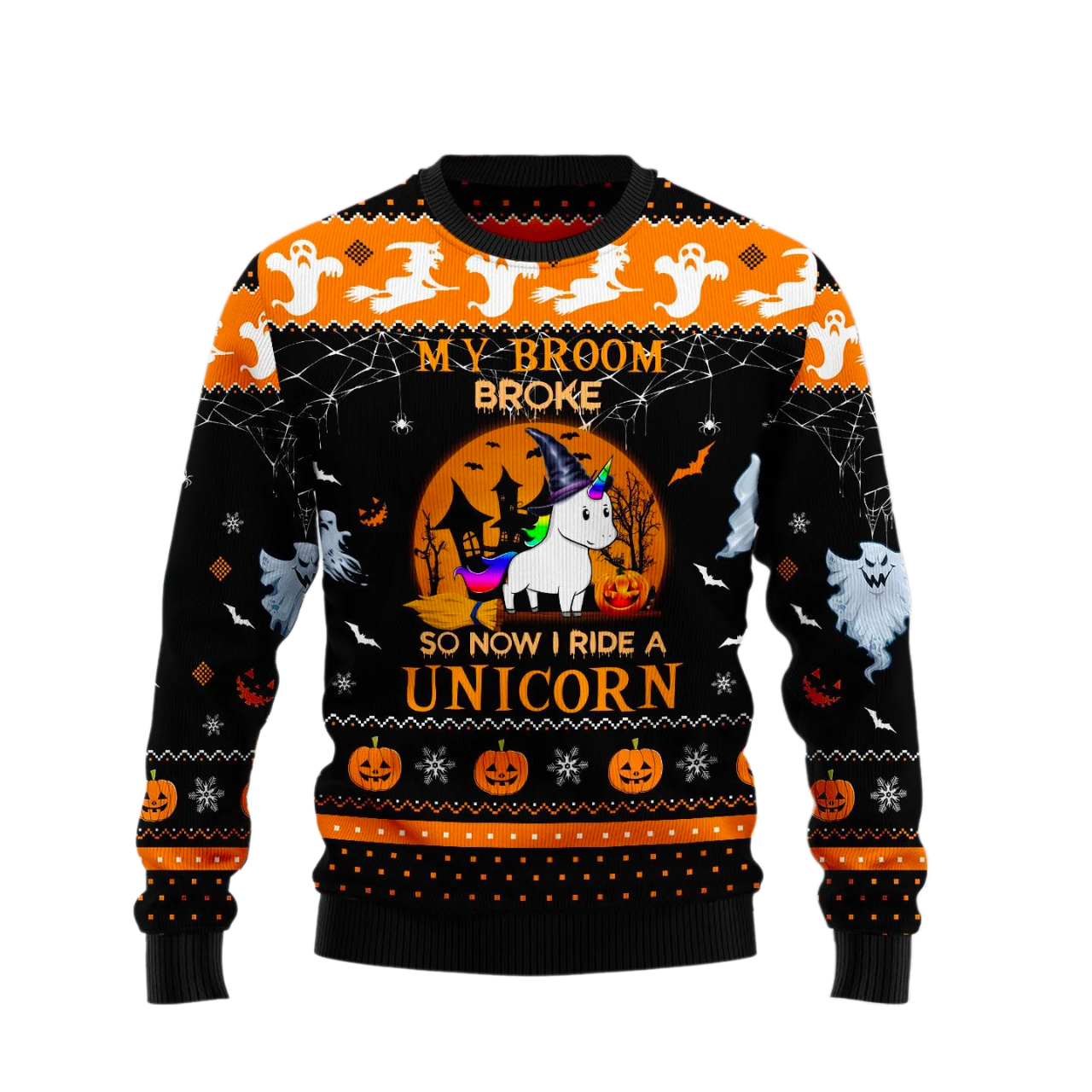 Unicorn Ugly Halloween Sweater For Men & Women Halloween Gift Sweater US1021 - WeCustomit