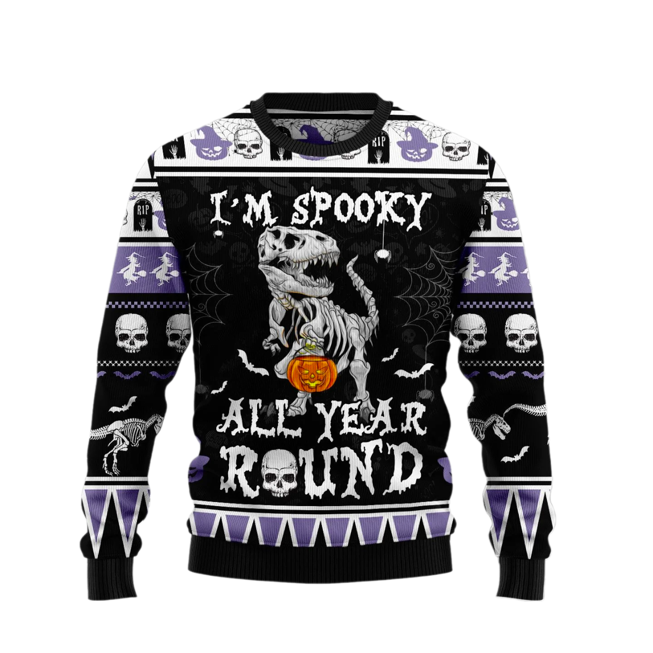 Dinosaur Ugly Halloween Sweater For Men & Women Halloween Gift Sweater US1018 - WeCustomit