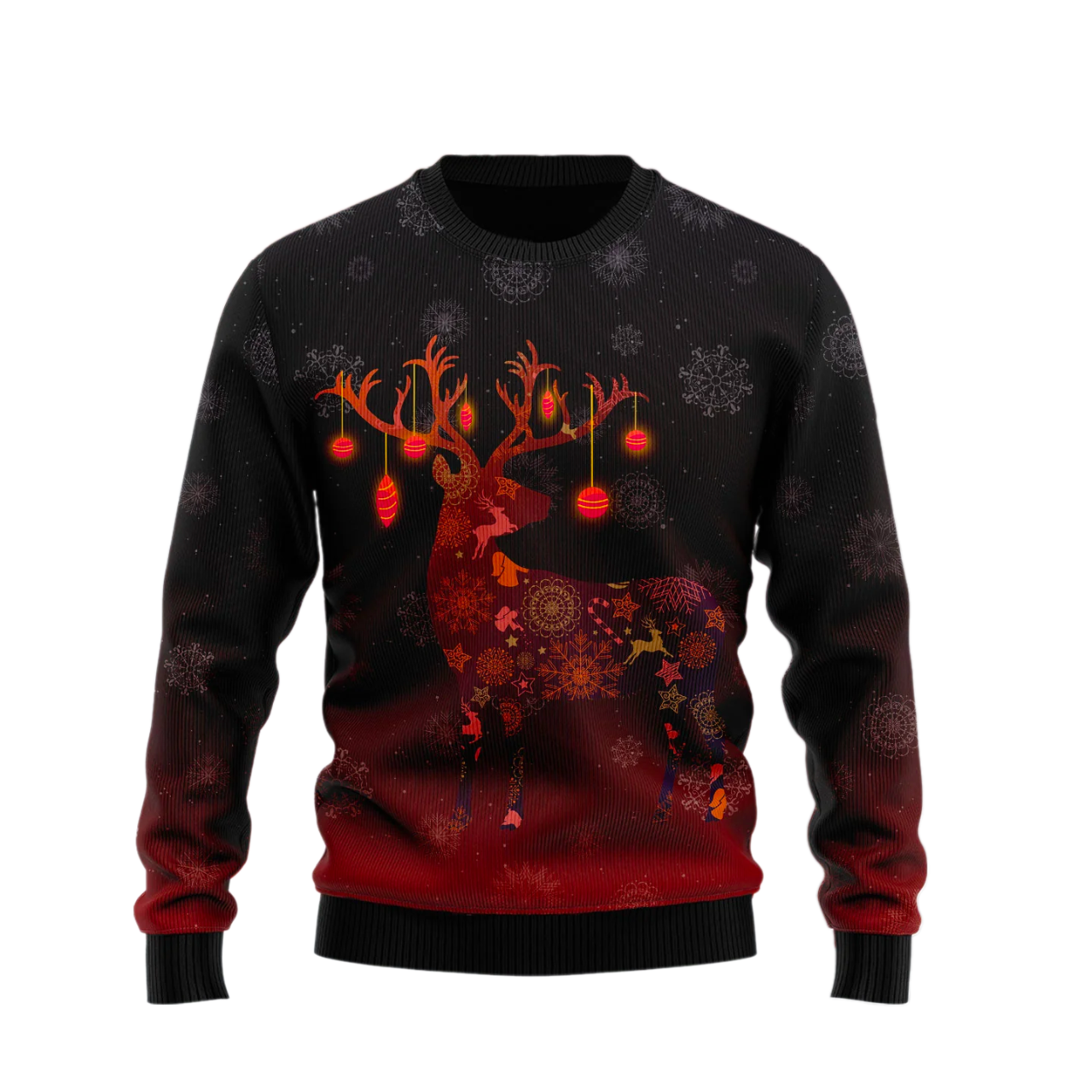 Reindeer Christmas Ugly Christmas Sweater For Men & Women Christmas Gift Sweater US1857 - WeCustomit