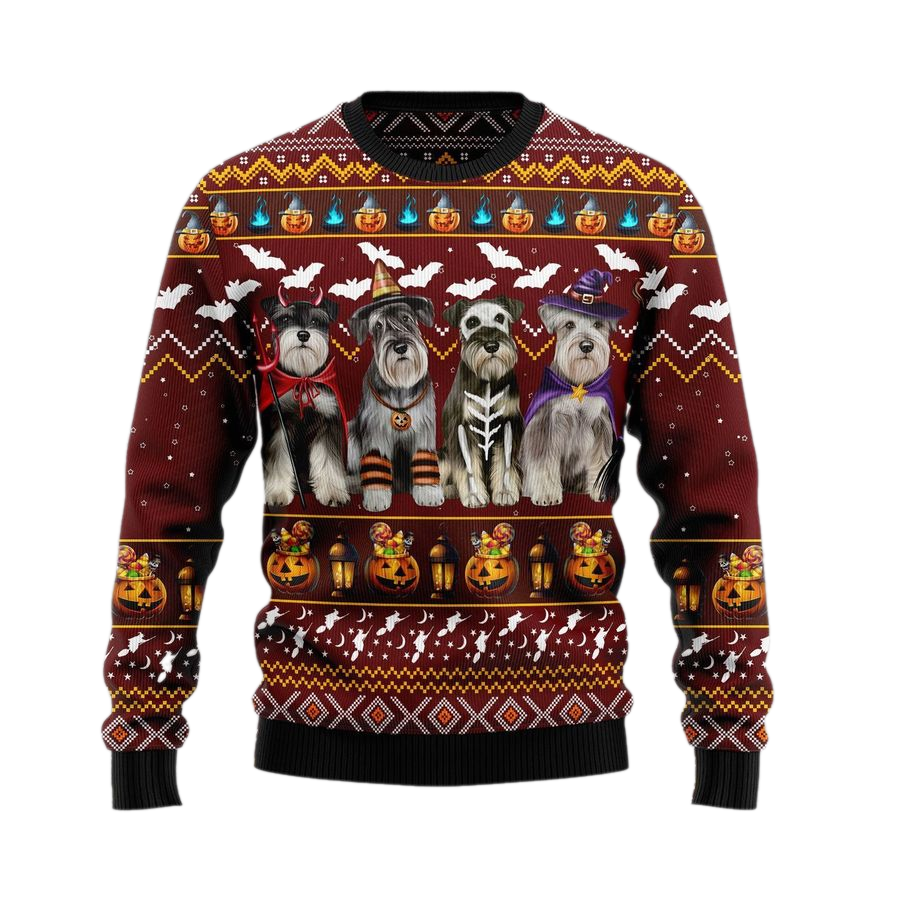 Dogs Happy Halloween Ugly Christmas Sweater For Men & Women Christmas Gift Sweater US1036 - WeCustomit
