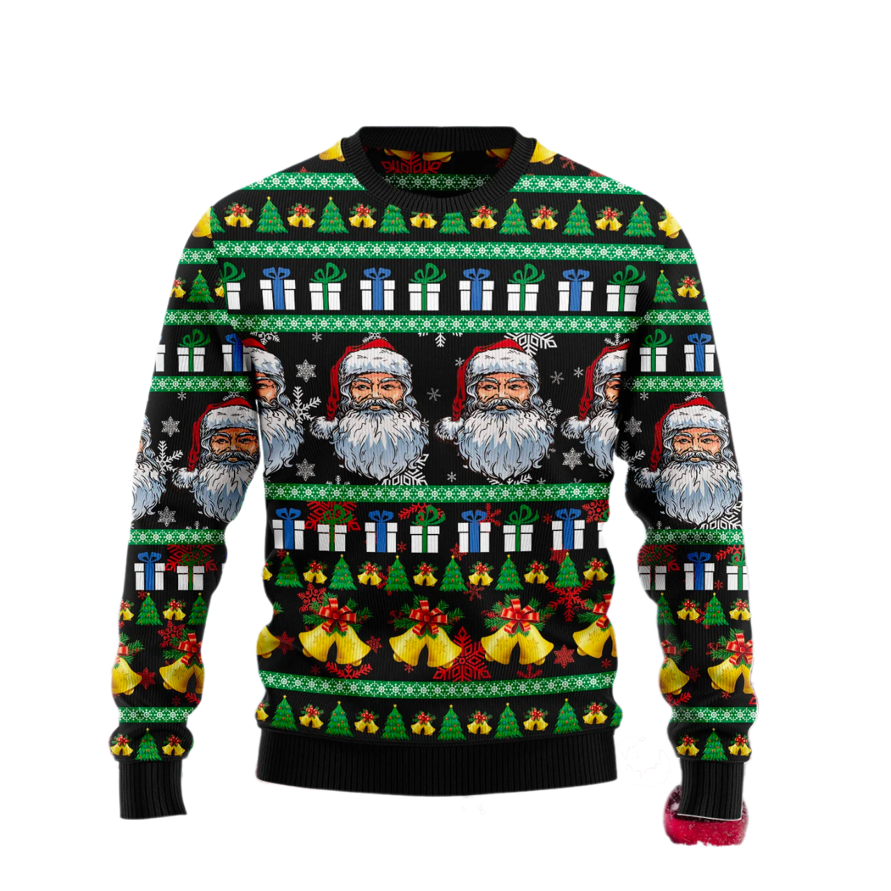 Santa Claus Jingle Bell Ugly Christmas Sweater For Men & Women Christmas Gift Sweater US1890 - WeCustomit