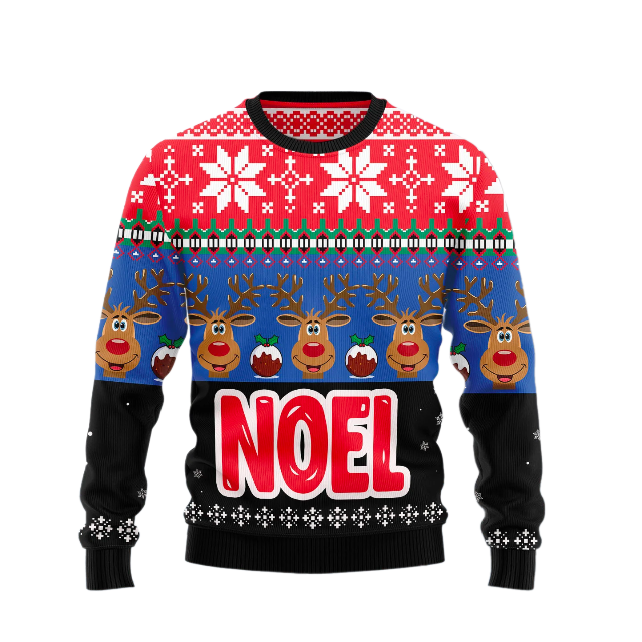Reindeer Noel Ugly Christmas Sweater For Men & Women Christmas Gift Sweater US1903 - WeCustomit