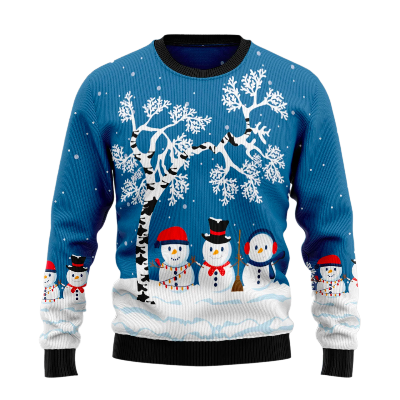 Snowman Beauty Ugly Christmas Sweater For Men & Women Christmas Gift Sweater US1909 - WeCustomit