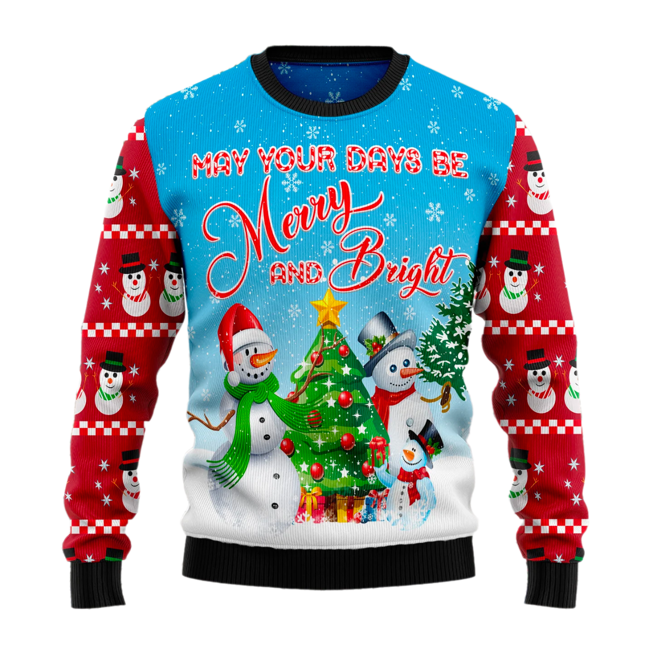 Love Snowman Ugly Christmas Sweater For Men & Women Christmas Gift Sweater US1930 - WeCustomit