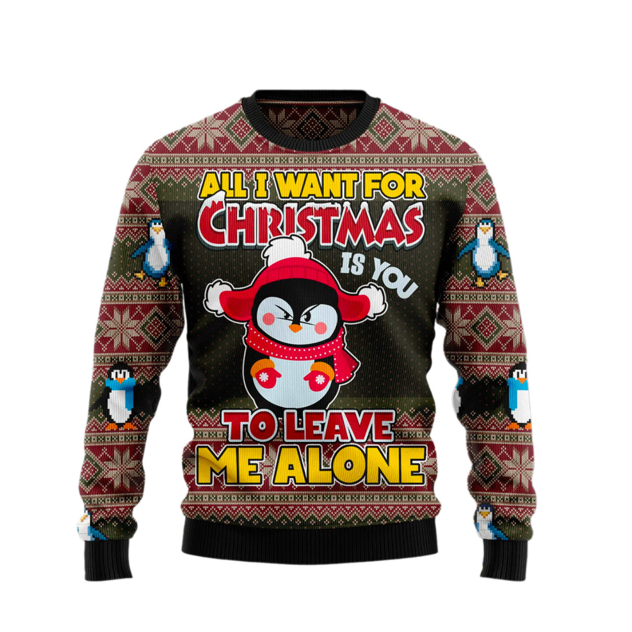 Penguin Ugly Christmas Sweater For Men & Women Christmas Gift Sweater US1946 - WeCustomit