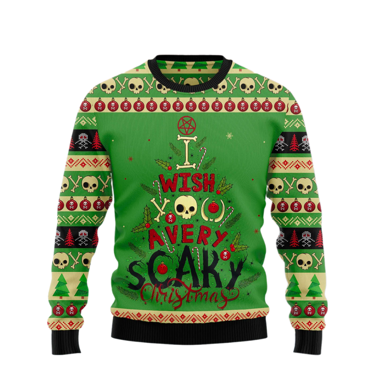 Scary Christmas Ugly Christmas Sweater For Men & Women Christmas Gift Sweater US2127 - WeCustomit