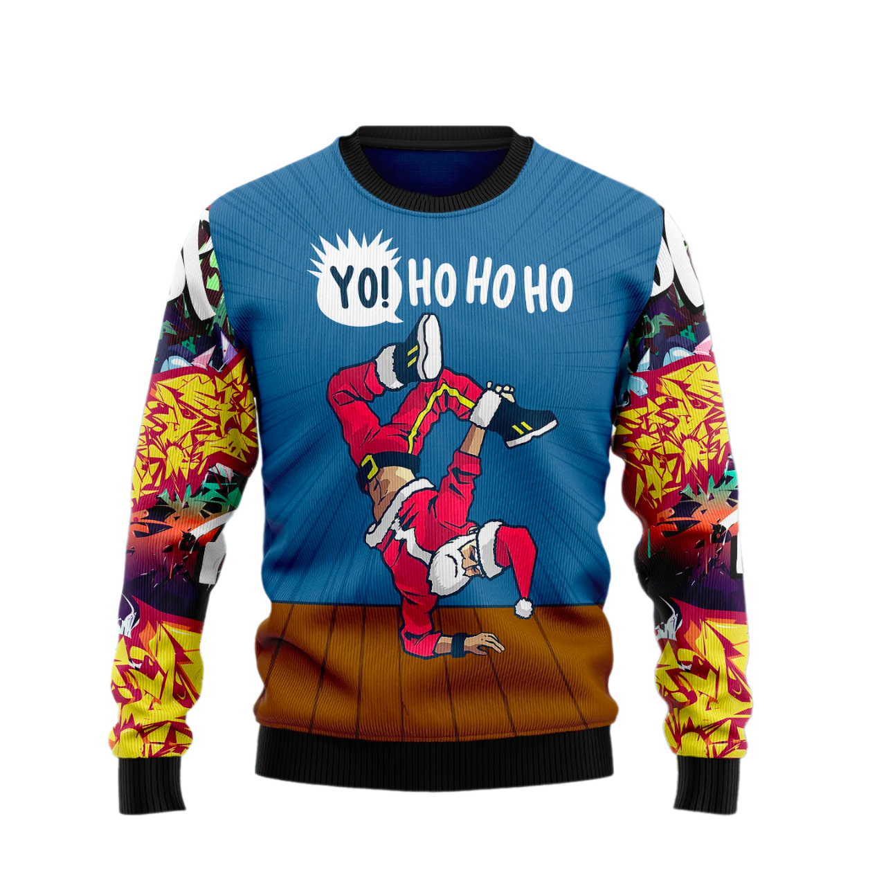 Hip-Hop Santa Ugly Christmas Sweater For Men & Women Christmas Gift Sweater US2134 - WeCustomit