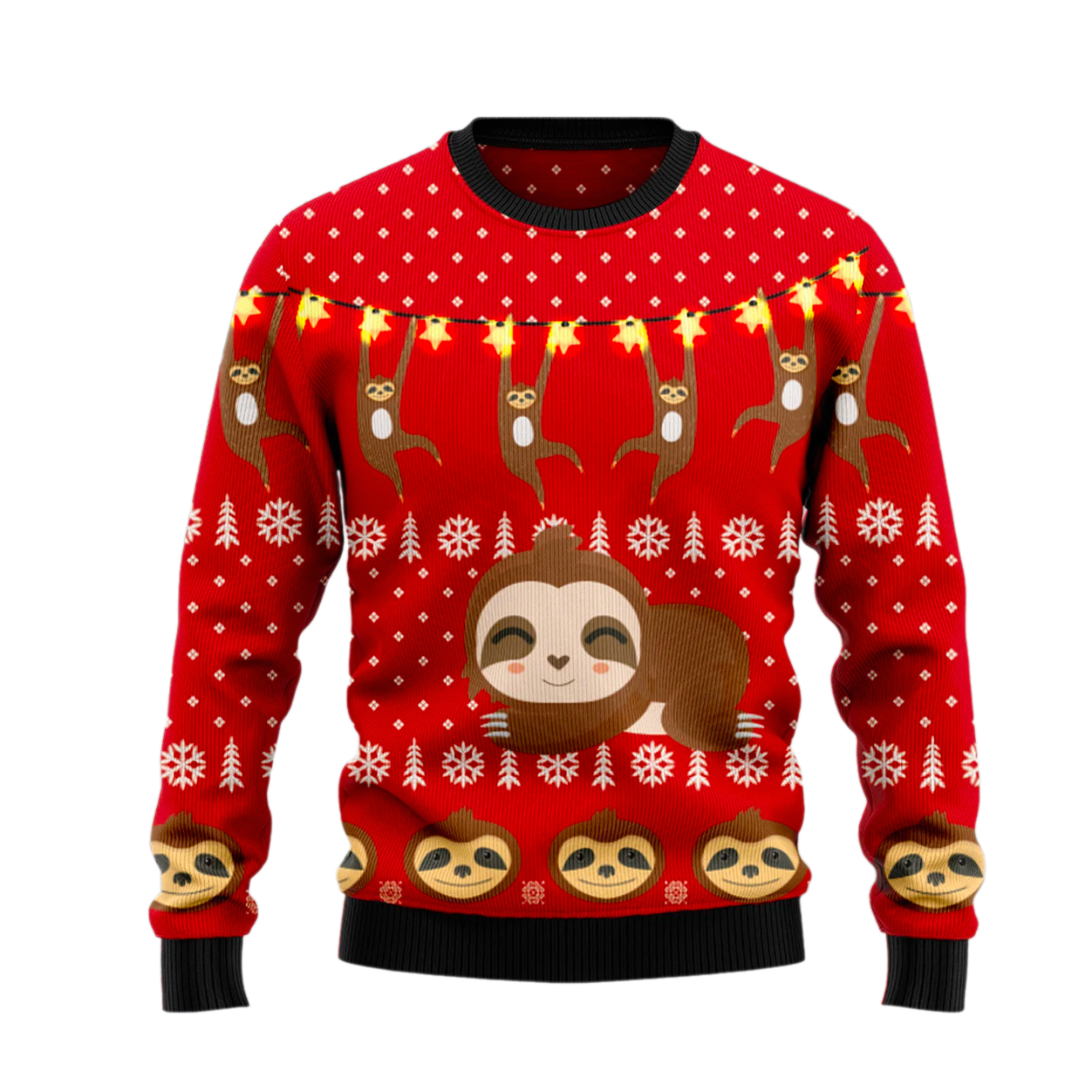 Sloth Lover Ugly Christmas Sweater For Men & Women Christmas Gift Sweater US2144 - WeCustomit