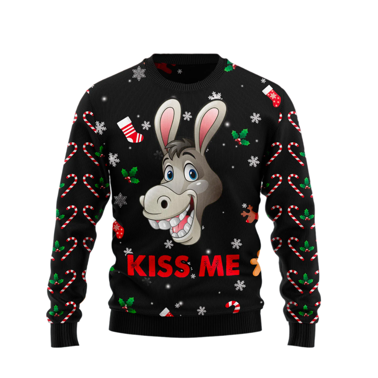 Donkey Kissme Ugly Christmas Sweater For Men & Women Christmas Gift Sweater US2282 - WeCustomit