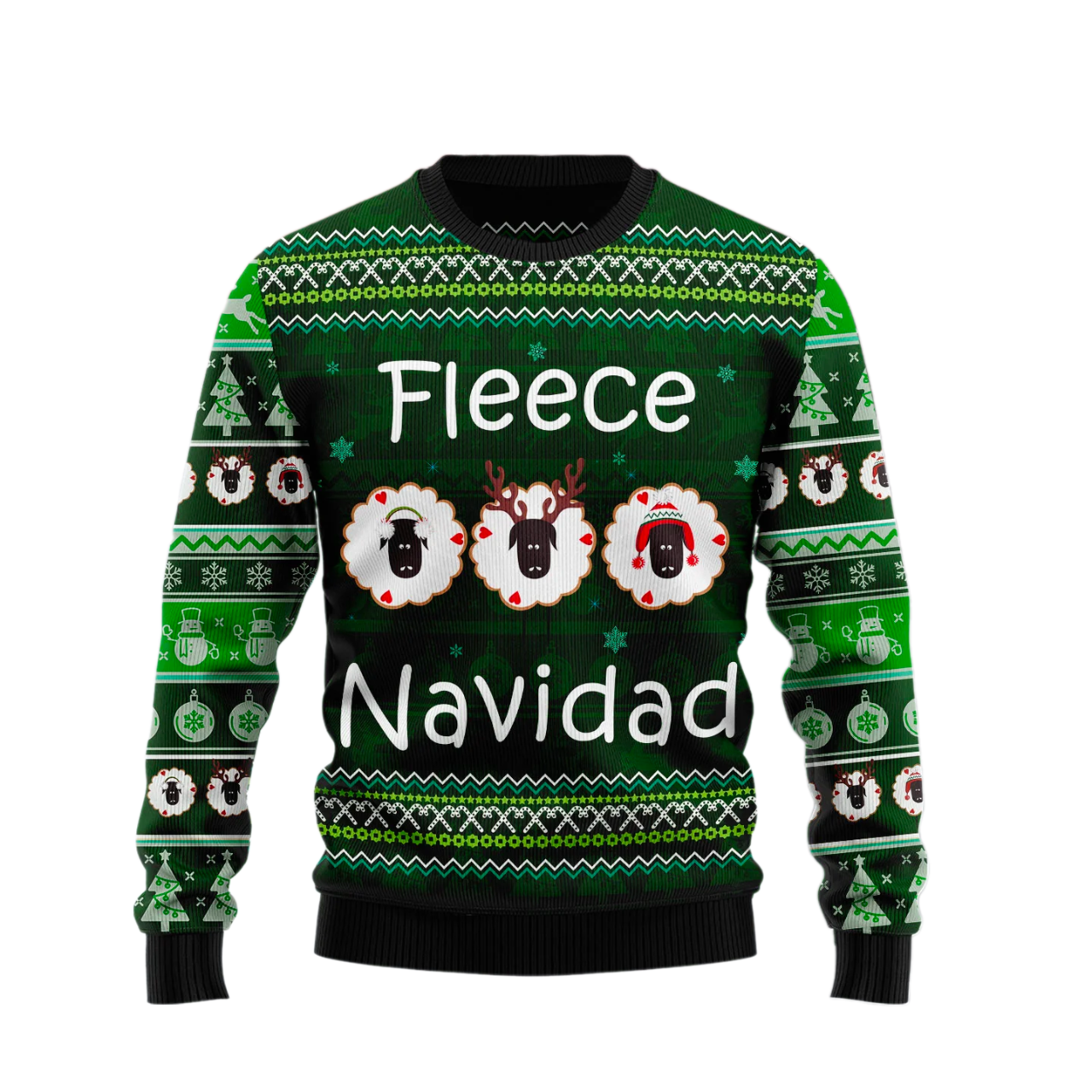 Fleece Navidad Ugly Christmas Sweater For Men & Women Christmas Gift Sweater US2147 - WeCustomit