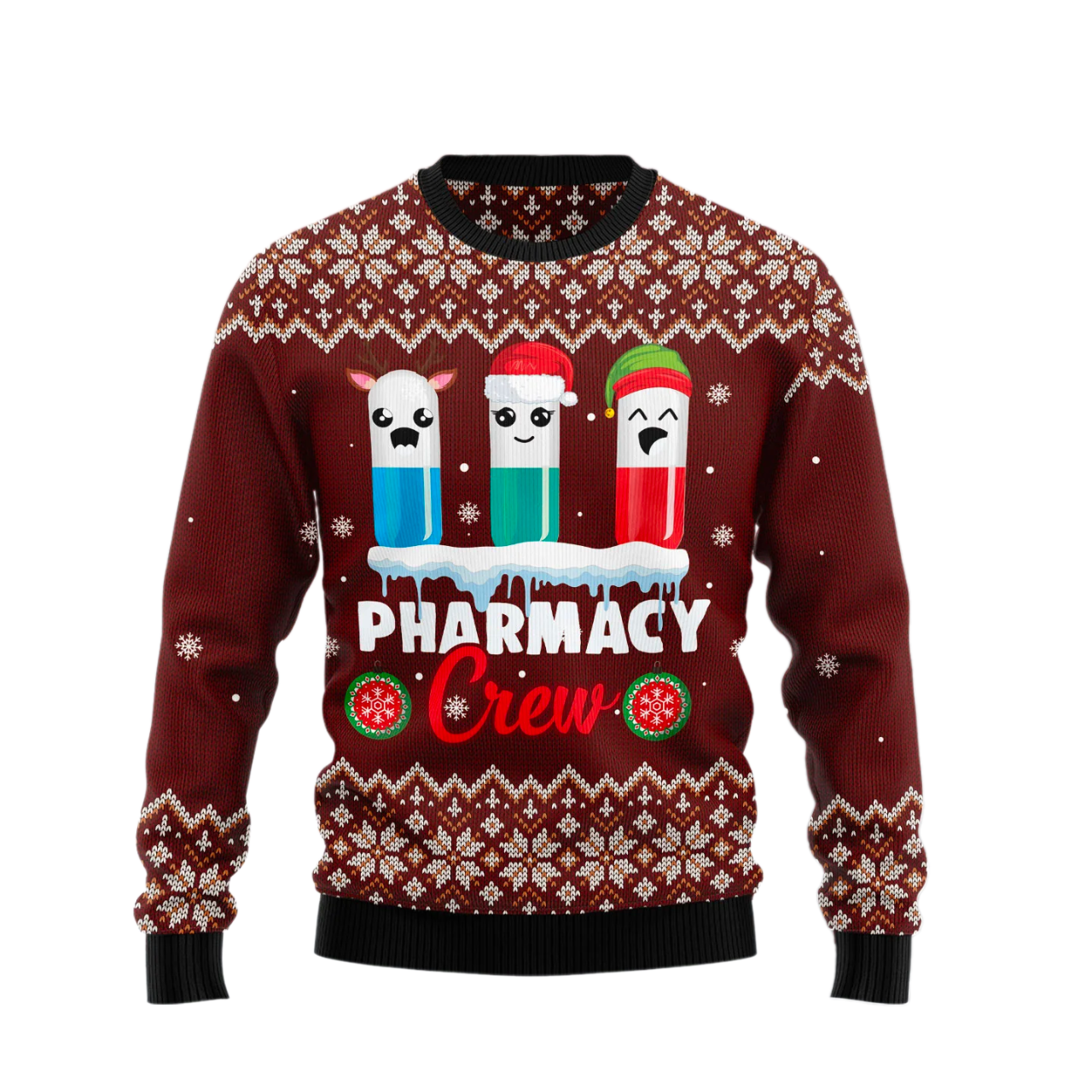 Christmas Crew Ugly Christmas Sweater For Men & Women Christmas Gift Sweater US2283 - WeCustomit