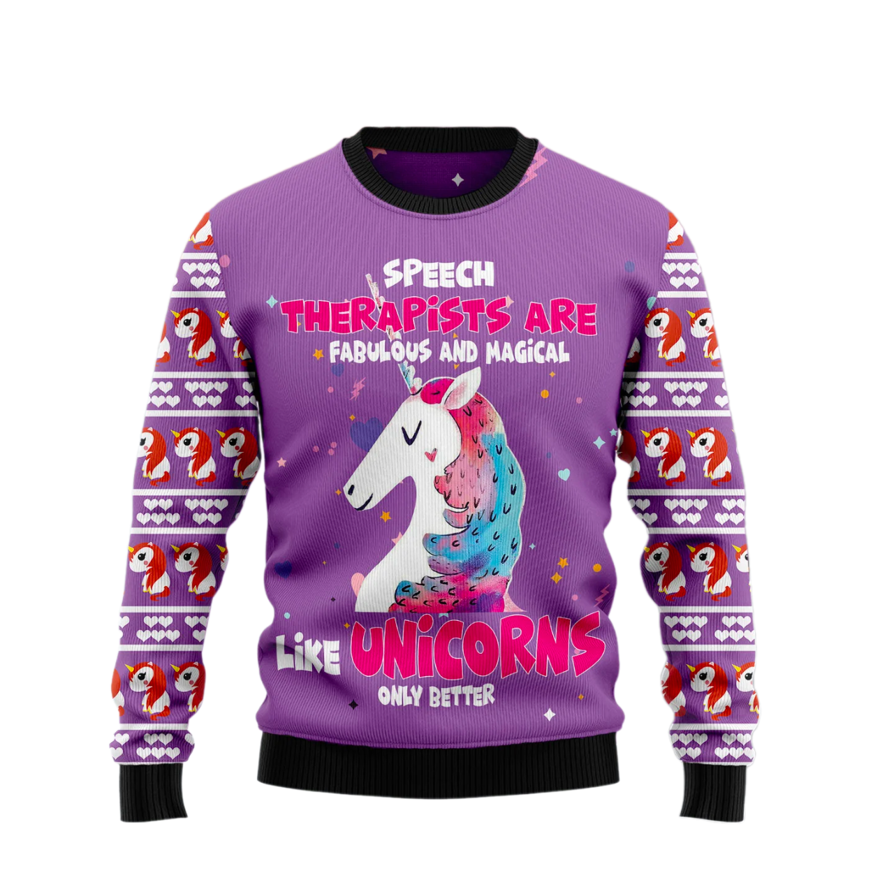 Unicorn Magical Ugly Christmas Sweater For Men & Women Christmas Gift Sweater US2194 - WeCustomit