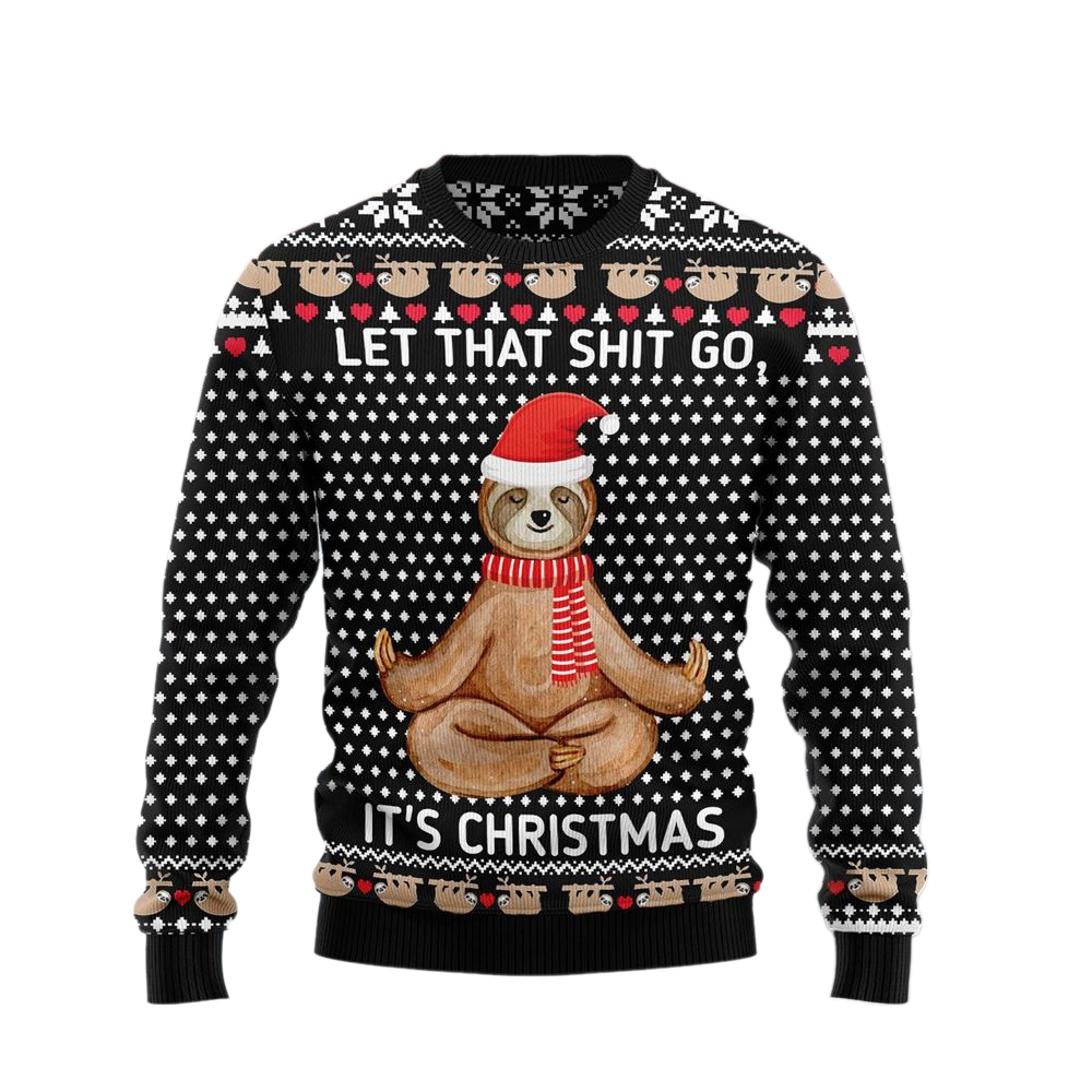 Sloth Xmas Ugly Christmas Sweater For Men & Women Christmas Gift Sweater US2381 - WeCustomit