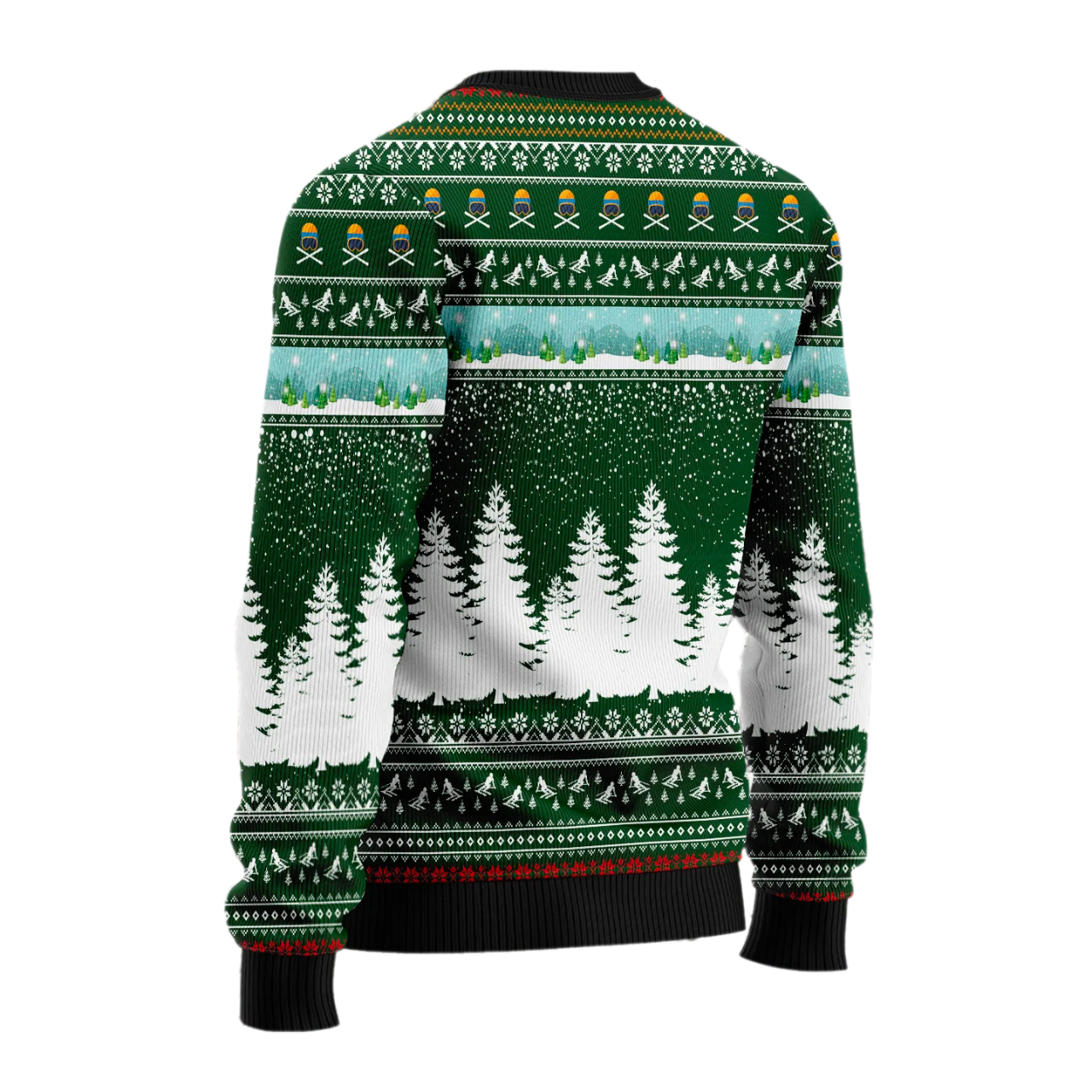 Santa Clause Skiing Ugly Christmas Sweater For Men & Women Christmas Gift Sweater US2449 - WeCustomit