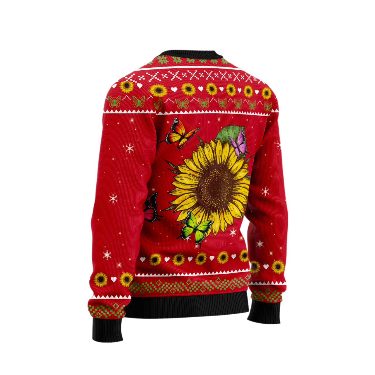 Butterfly Christmas Tree Ugly Christmas Sweater For Men & Women Christmas Gift Sweater US2450 - WeCustomit