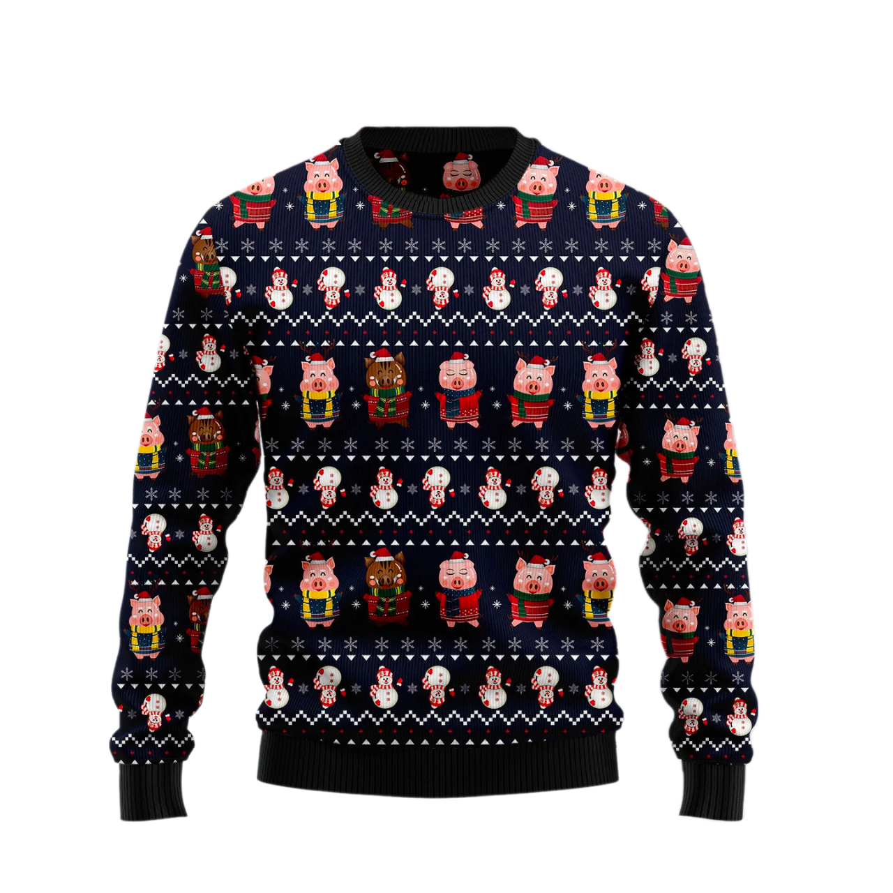 Pigs Cute Ugly Christmas Sweater For Men & Women Christmas Gift Sweater US2454 - WeCustomit