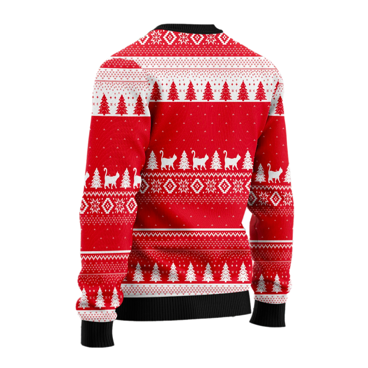 Black cat Matter Ugly Christmas Sweater For Men & Women Christmas Gift Sweater US2462 - WeCustomit