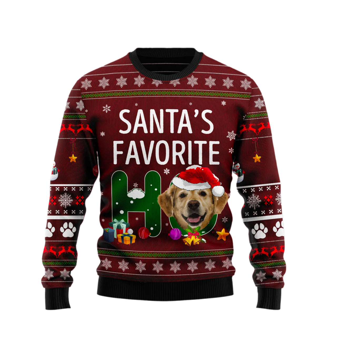 Dog Santa‘s Favorite Ho Ugly Christmas Sweater For Men & Women Christmas Gift Sweater US2468 - WeCustomit