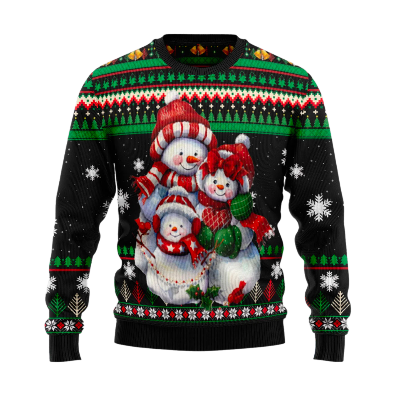 Lovely Snowman Ugly Christmas Sweater For Men & Women Christmas Gift Sweater US2476 - WeCustomit