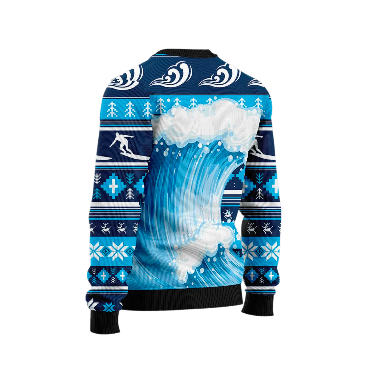 Jingle Bells Surfing Swells Ugly Christmas Sweater For Men & Women Christmas Gift Sweater US2492 - WeCustomit