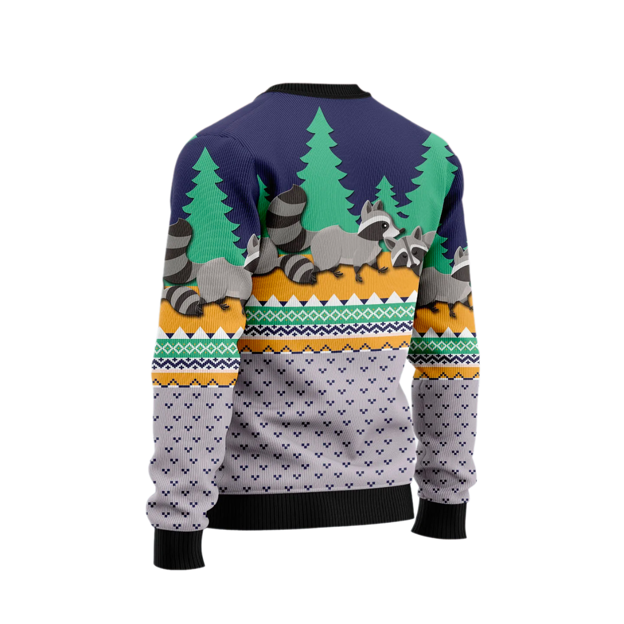 Raccoon Christmas Ugly Christmas Sweater For Men & Women Christmas Gift Sweater US2496 - WeCustomit