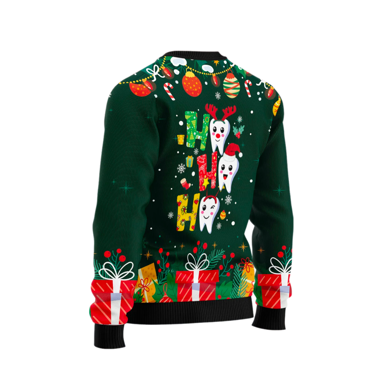 Hohoho Teeth Ugly Christmas Sweater For Men & Women Christmas Gift Sweater US2497 - WeCustomit