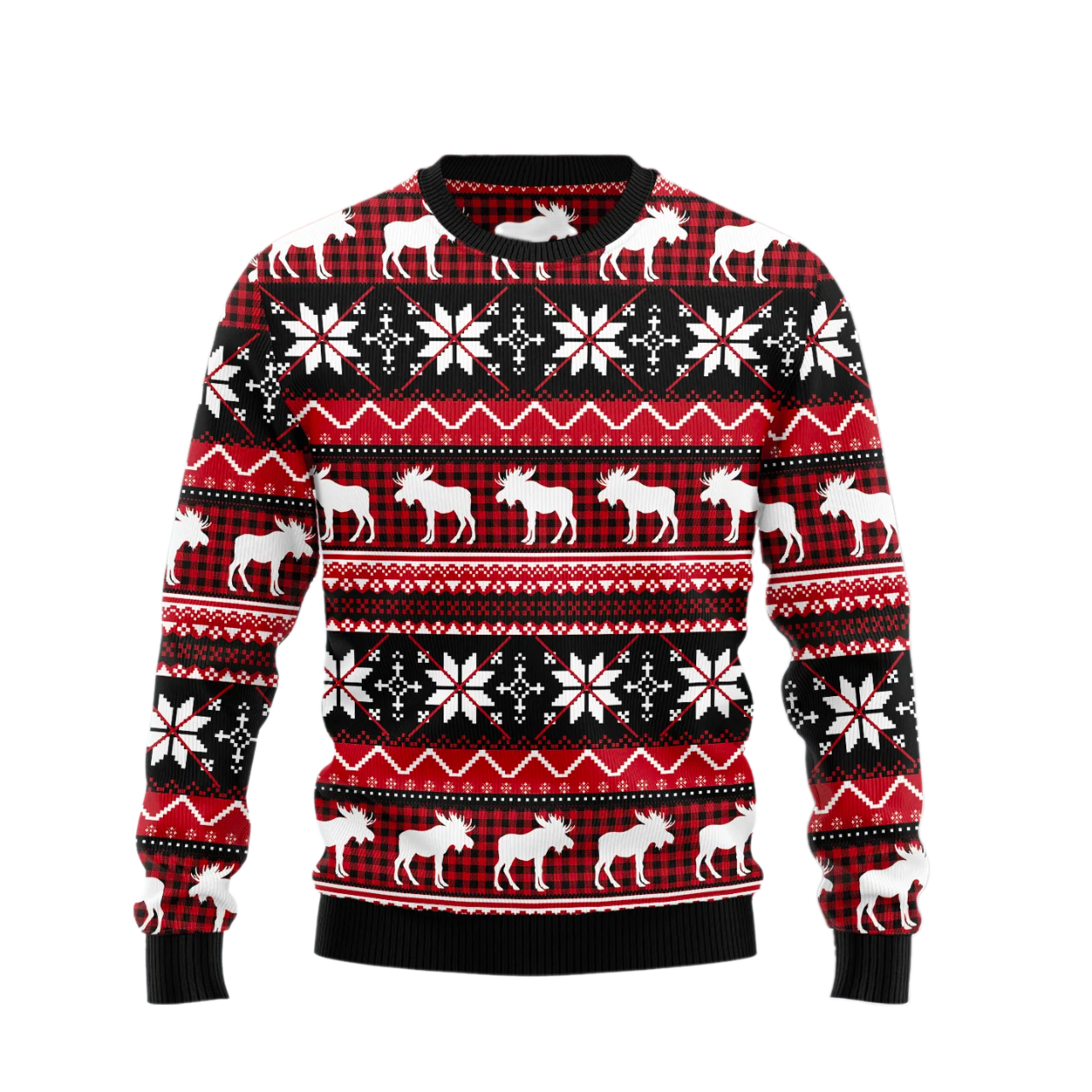 Moose Christmas Ugly Christmas Sweater For Men & Women Christmas Gift Sweater US2498 - WeCustomit
