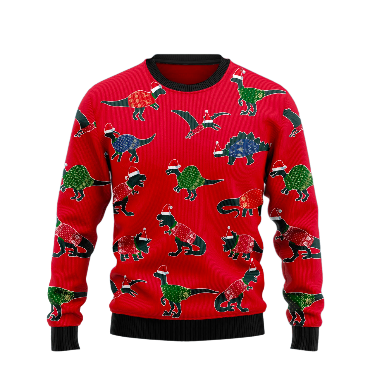 Amazing Dinosaur Christmas Ugly Christmas Sweater For Men & Women Christmas Gift Sweater US2707 - WeCustomit