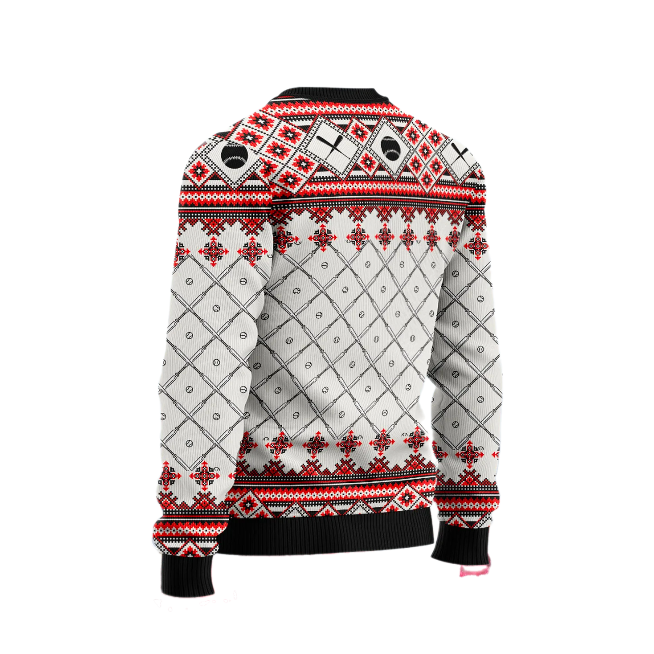 Baseball Swing Through Snow Ugly Christmas Sweater For Men & Women Christmas Gift Sweater US2515 - WeCustomit