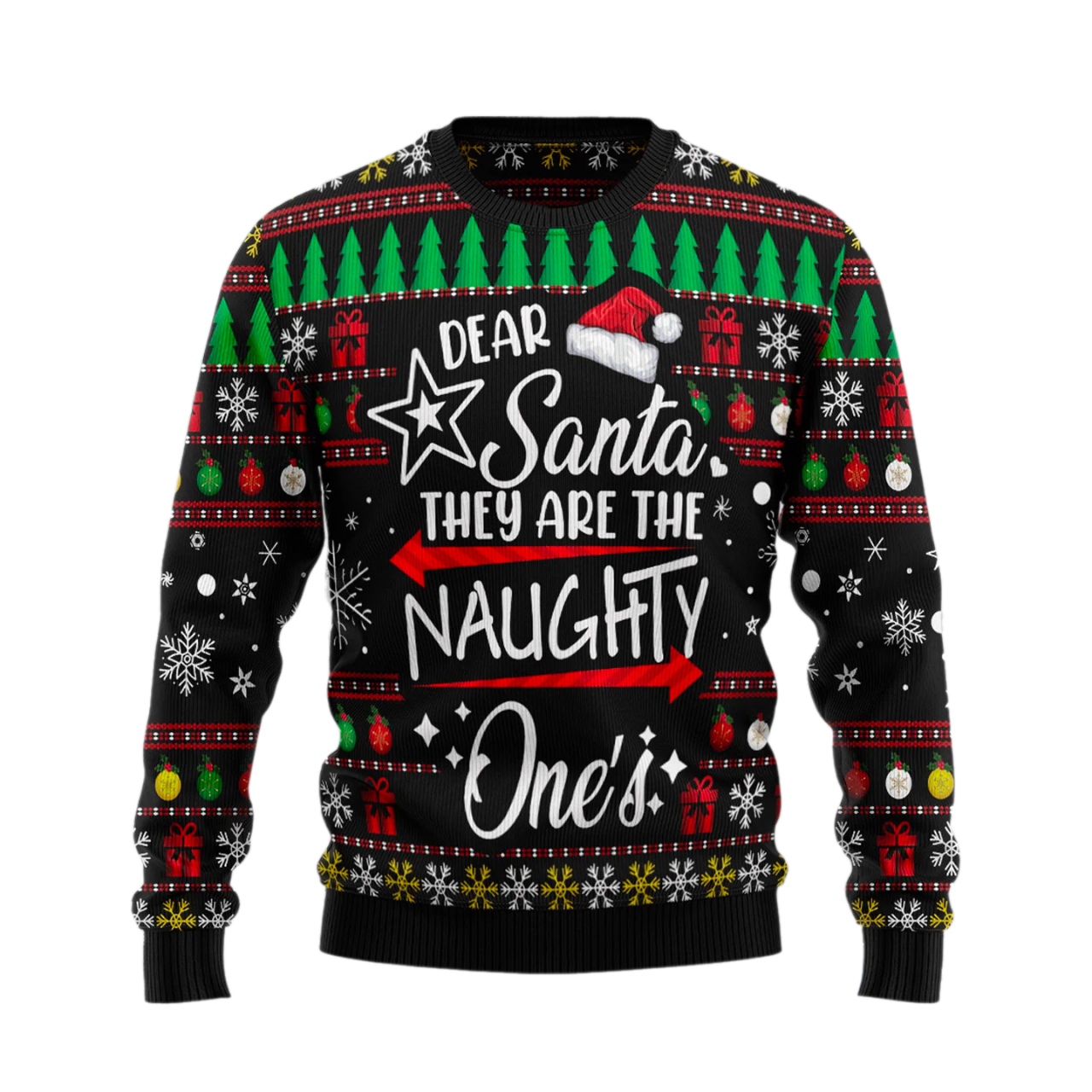 Merry Christmas Dear Santa Ugly Christmas Sweater For Men & Women Christmas Gift Sweater US2522 - WeCustomit