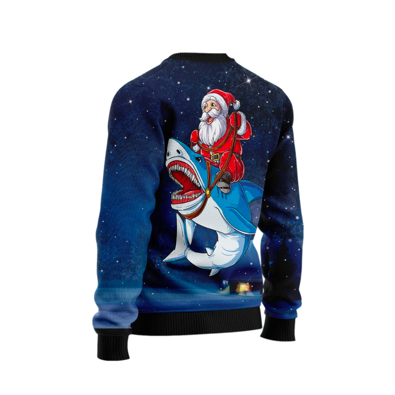 Great White Christmas Shark Ugly Christmas Sweater For Men & Women Christmas Gift Sweater US2527 - WeCustomit