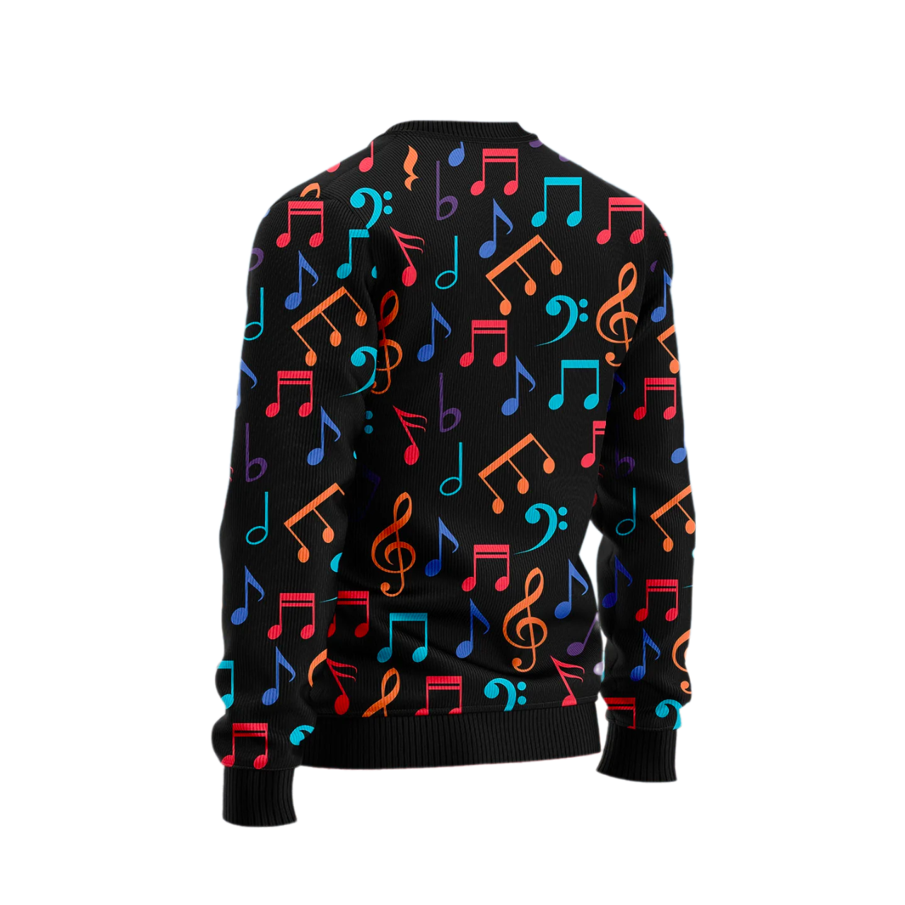 Colorful Music Notes Ugly Christmas Sweater For Men & Women Christmas Gift Sweater US2529 - WeCustomit