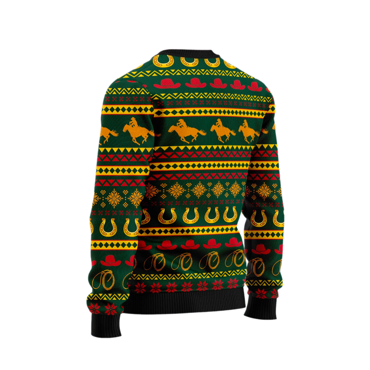 Amazing Cowboy Santa Claus Ugly Christmas Sweater For Men & Women Christmas Gift Sweater US2546 - WeCustomit