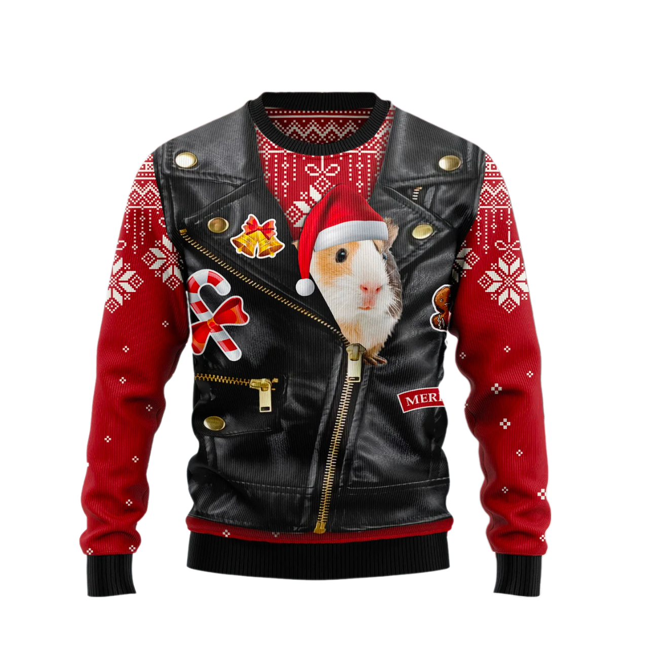Guinea Pig Cute Face Ugly Christmas Sweater For Men & Women Christmas Gift Sweater US2553 - WeCustomit