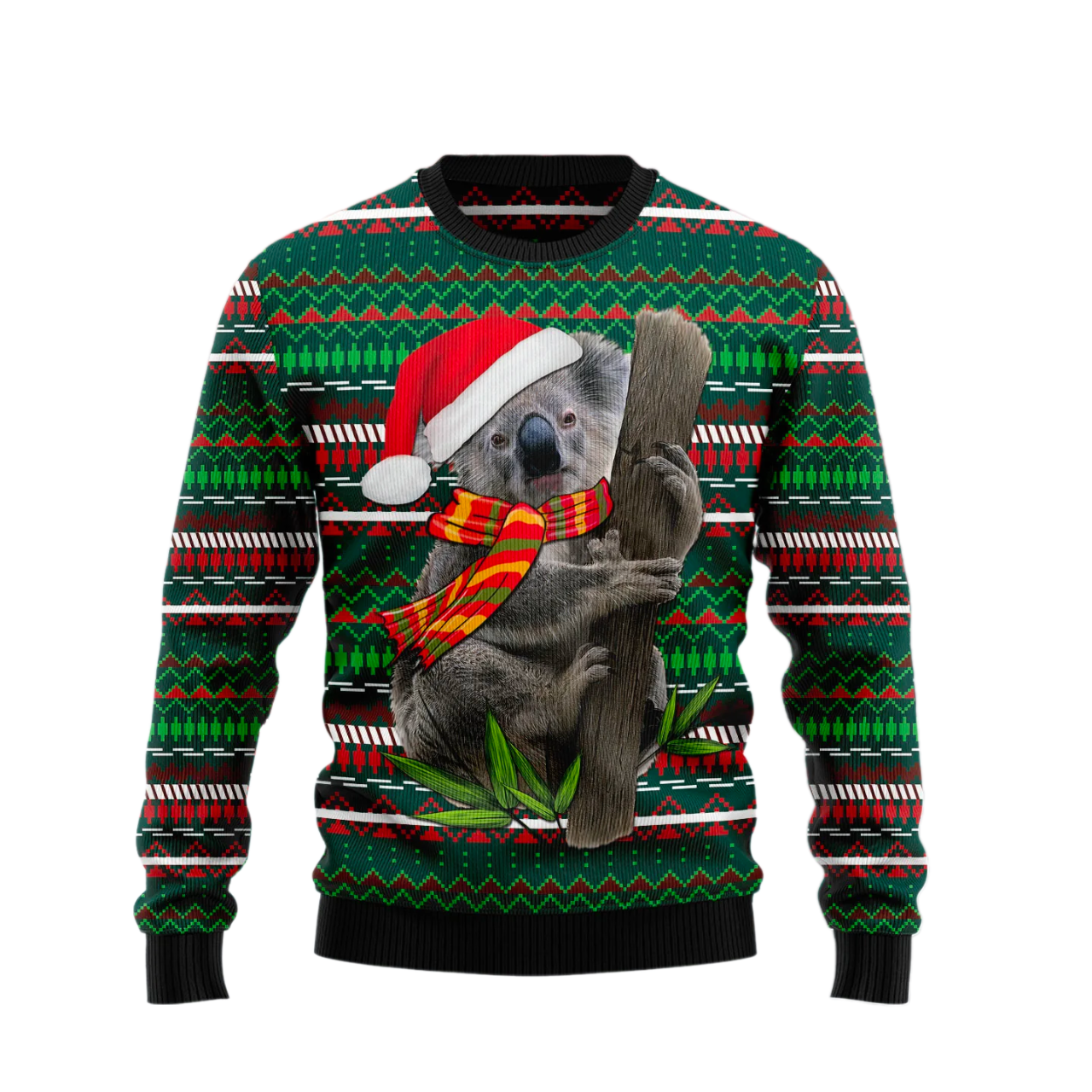 Koala And Tree Xmas Ugly Christmas Sweater For Men & Women Christmas Gift Sweater US2559 - WeCustomit