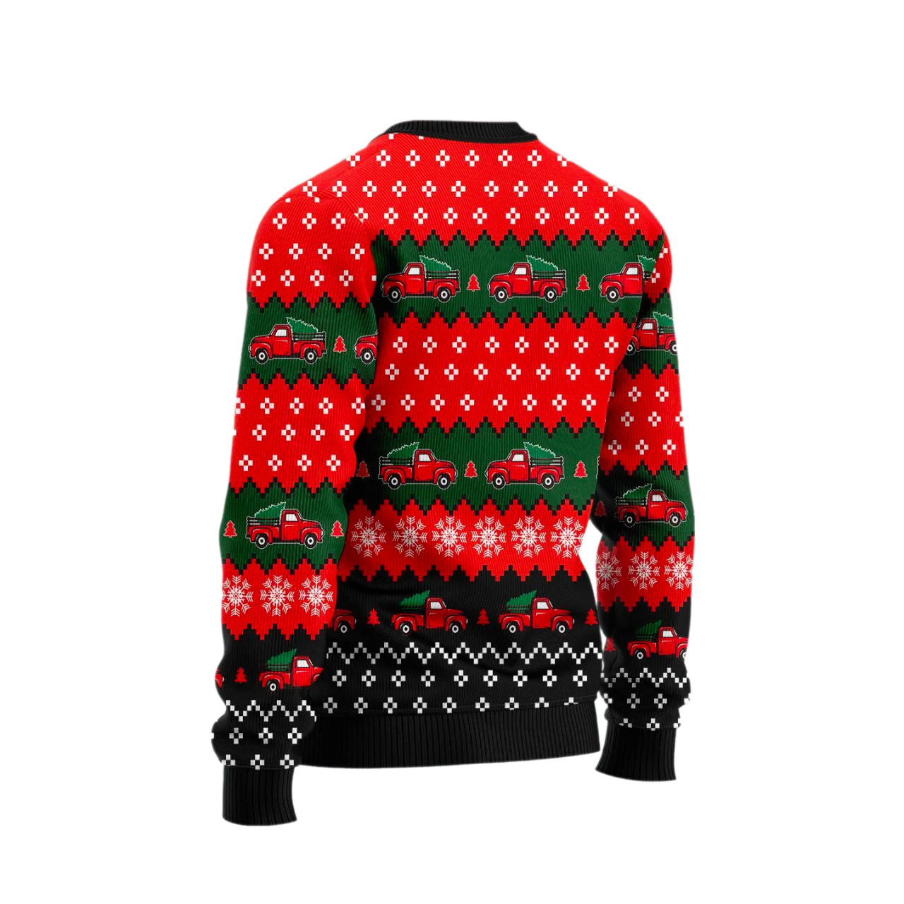 Red Truck Christmas Ugly Christmas Sweater For Men & Women Christmas Gift Sweater US2569 - WeCustomit