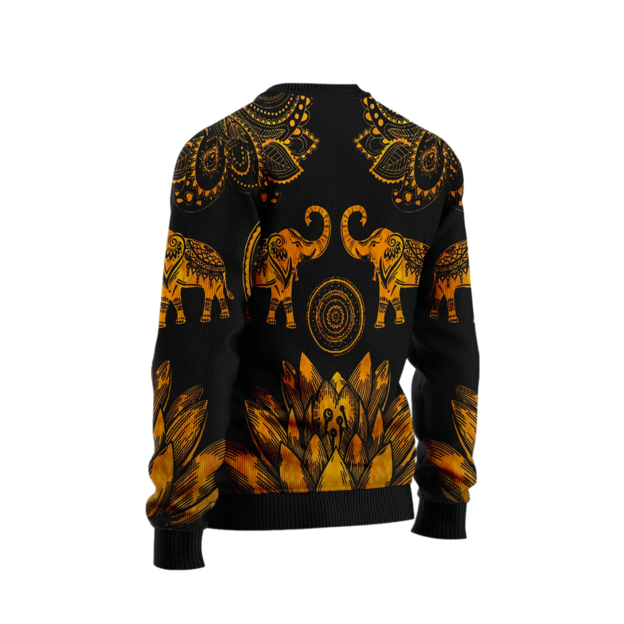 Lovely Gold Elephant Ugly Christmas Sweater For Men & Women Christmas Gift Sweater US2598 - WeCustomit