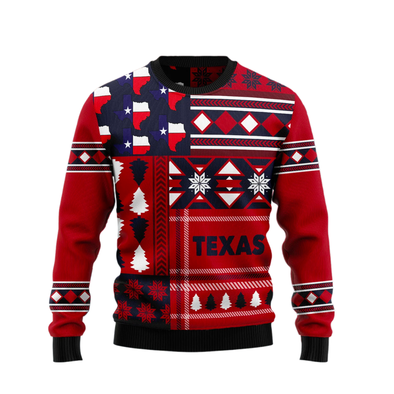 Texas Red Pattern Ugly Sweater For Men & Women Christmas Gift Sweater US2600 - WeCustomit