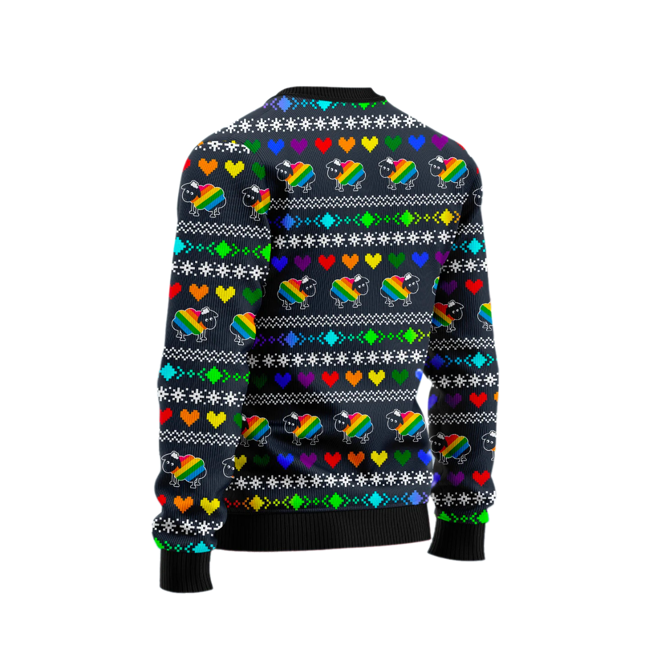 I Am The Rainbow Sheep Of Family Ugly Christmas Sweater For Men & Women Christmas Gift Sweater US2614 - WeCustomit