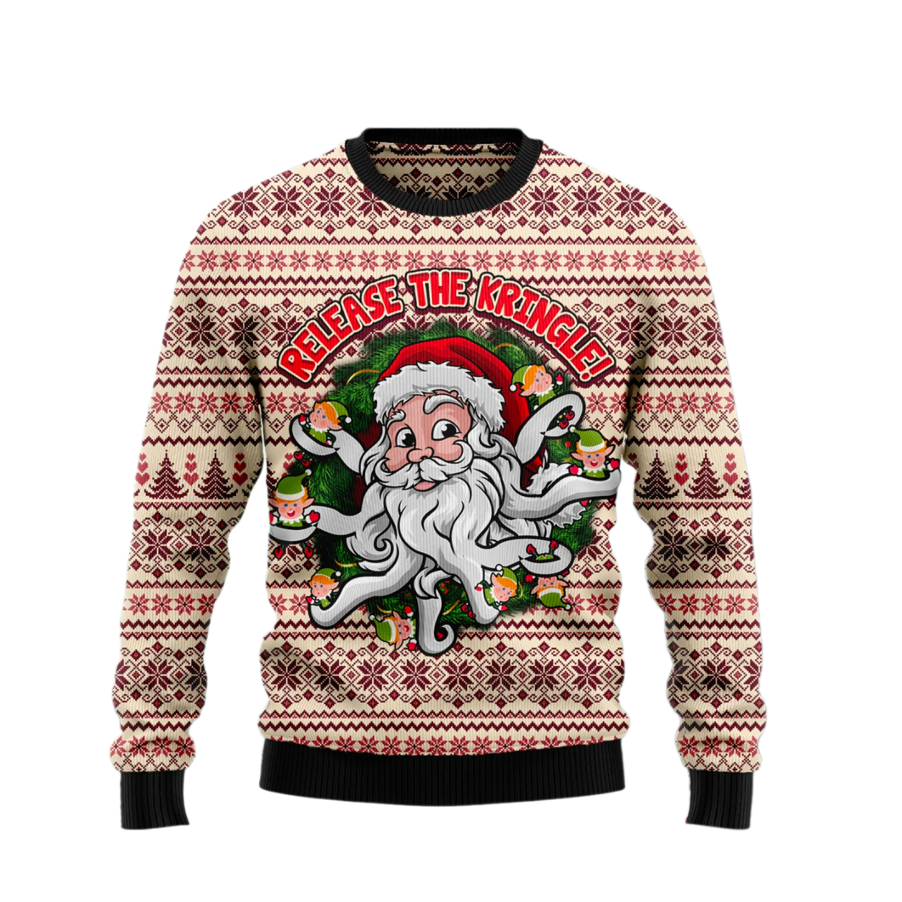 Funny Santa Ugly Sweater For Men & Women Christmas Gift Sweater US2615 - WeCustomit
