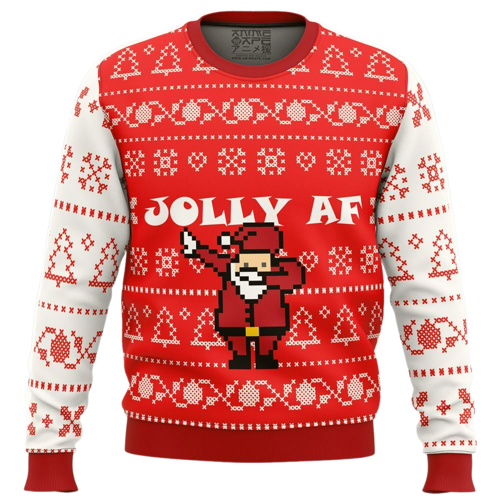 Jolly Af Ugly Christmas Sweater For Men & Women Christmas Gift Sweater US2759 - WeCustomit