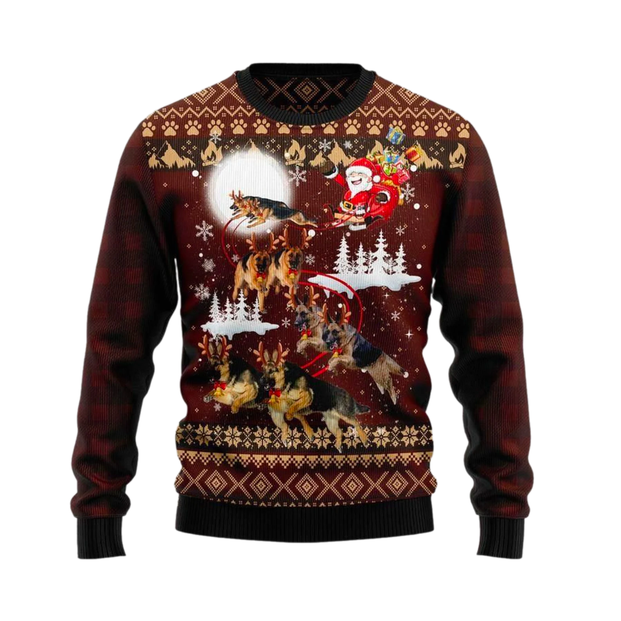 Dog Reindeers Car Ugly Christmas Sweater For Men & Women Christmas Gift Sweater US2765 - WeCustomit