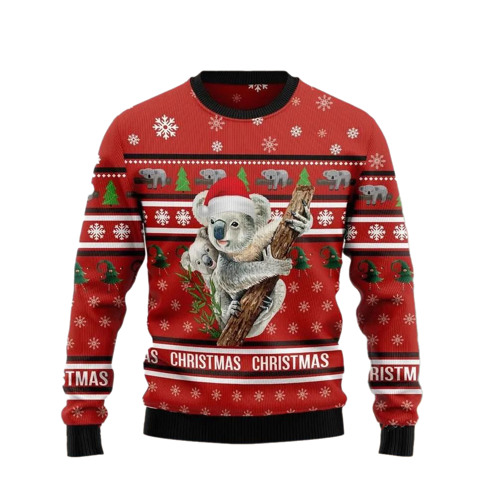 Merry Christmas Koala Ugly Christmas Sweater For Men & Women Christmas Gift Sweater US2864 - WeCustomit