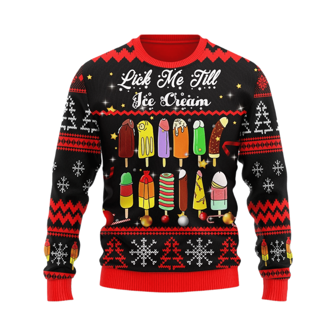 Merry Christmas Ice Cream Ugly Christmas Sweater For Men & Women Christmas Gift Sweater US2865 - WeCustomit