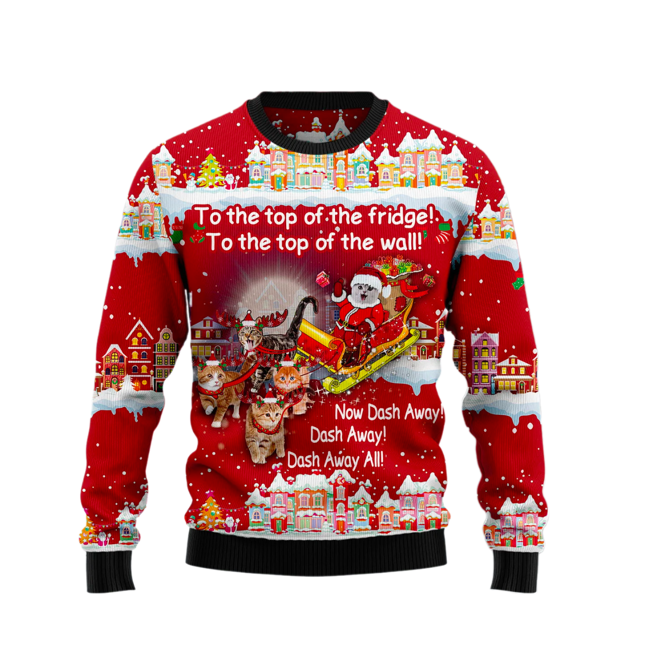 Cat Christmas Ugly Christmas Sweater For Men & Women Christmas Gift Sweater US2799 - WeCustomit